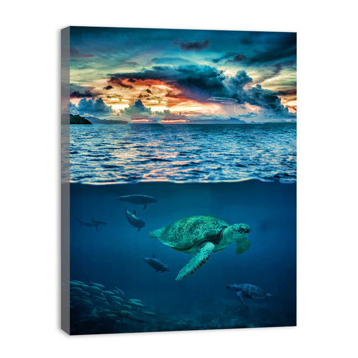 Turtle  Wall art Oil Painting 