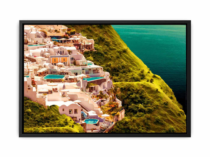 Santorini Oil Painting 