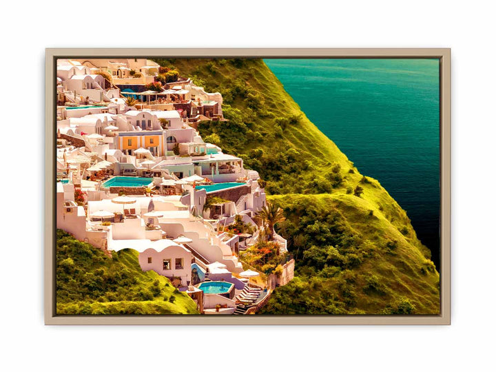 Santorini Oil Painting 