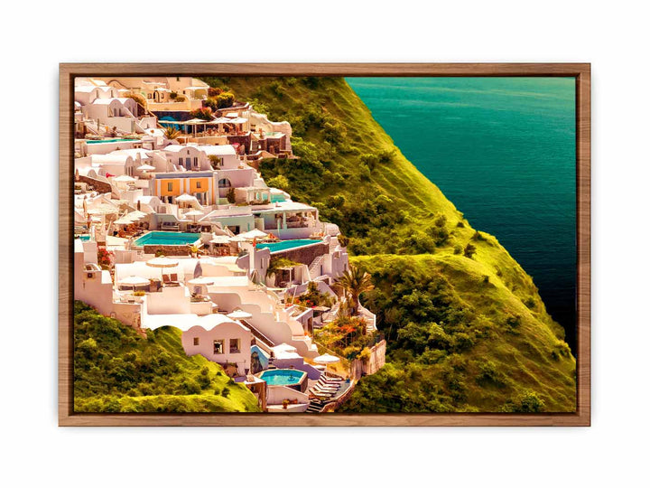 Santorini Oil Painting 