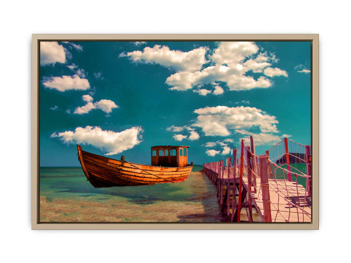 Boat Oil Painting 