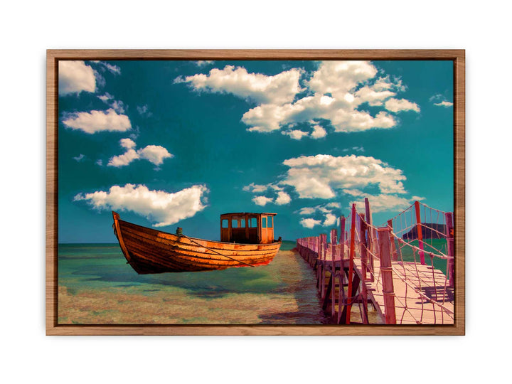 Boat Oil Painting 