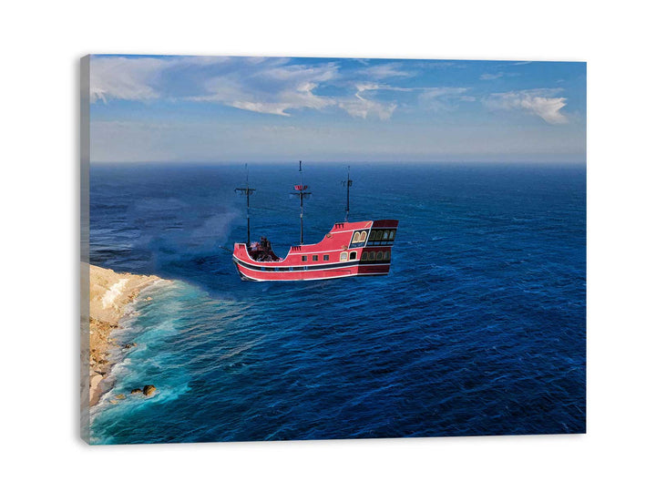 Fisherman Boat Painting 