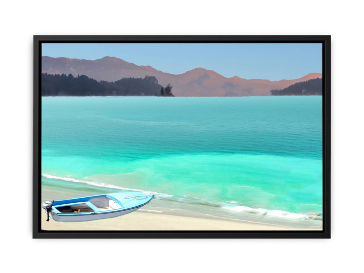 Boat and Beach Painting 