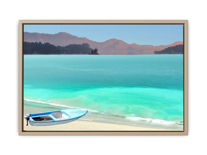 Boat and Beach Painting 