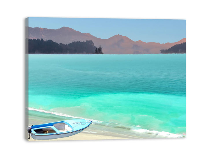 Boat and Beach Painting 