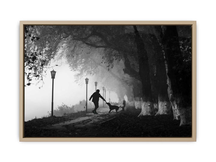 Wal with the Dog Painitng 
