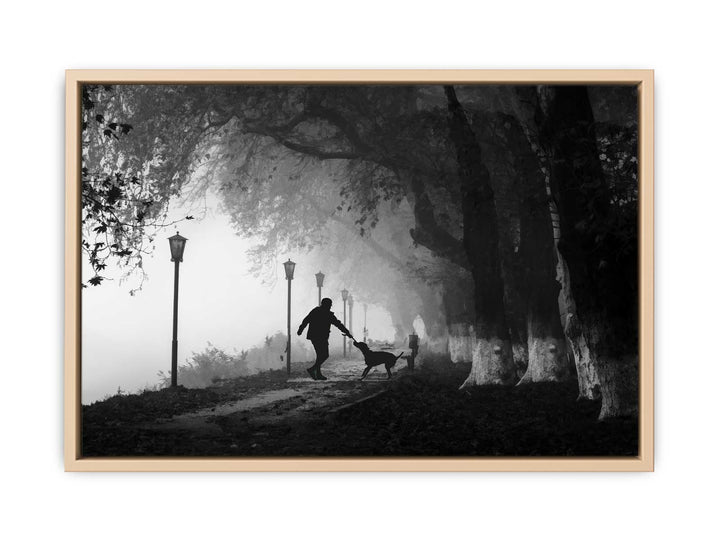 Wal with the Dog Painitng 