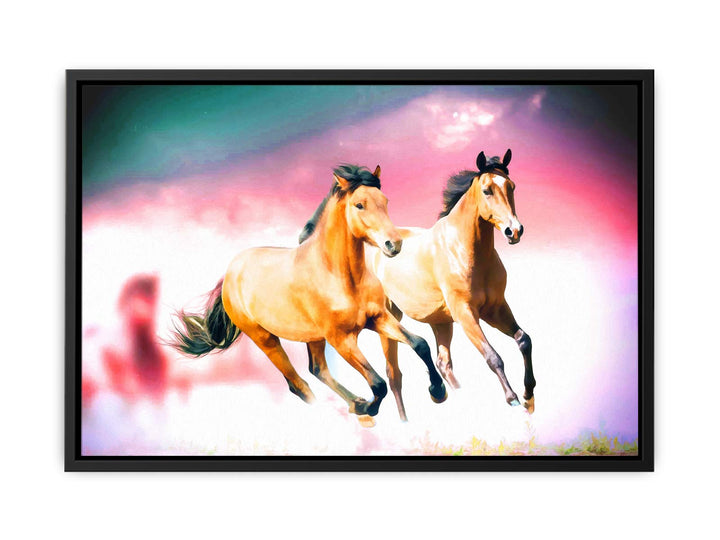 Running Horse Art Painting 