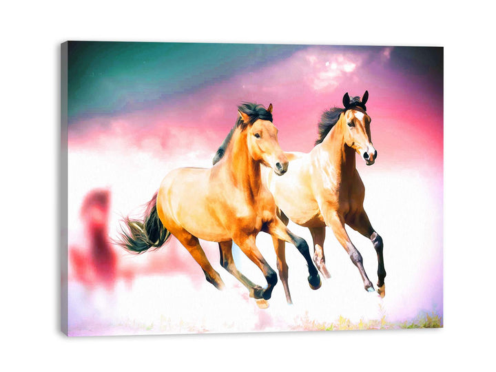 Running Horse Art Painting 