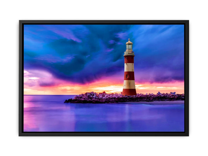 Lighthouse and Sea Painting 