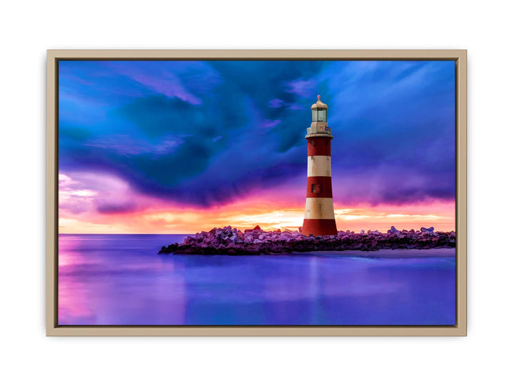 Lighthouse and Sea Painting 