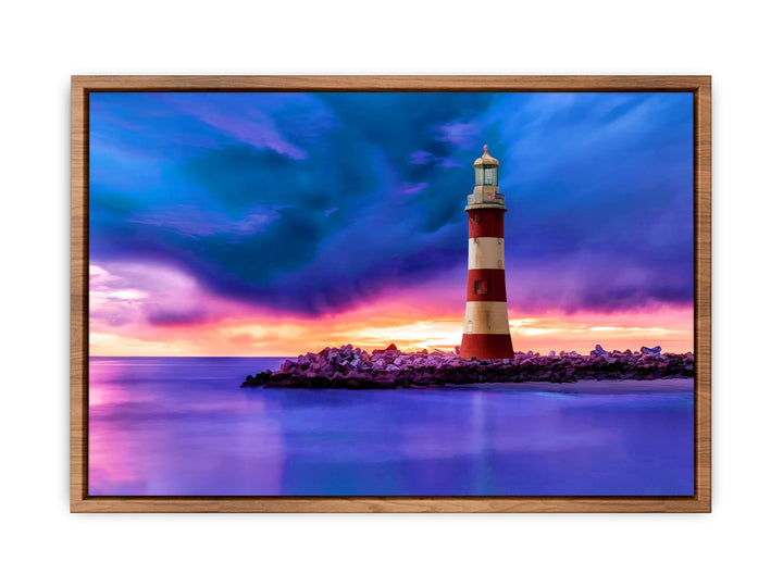 Lighthouse and Sea Painting 