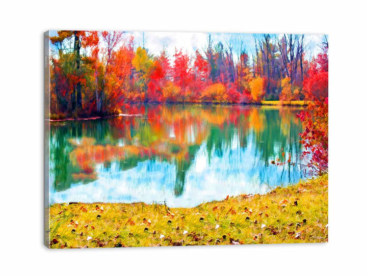Fine Art Lake Painting 