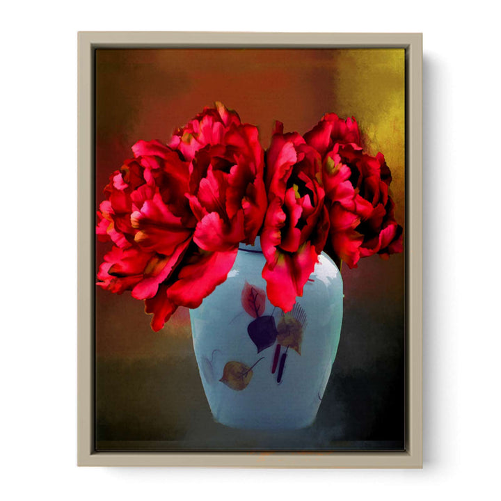 Red Flowers Painting 