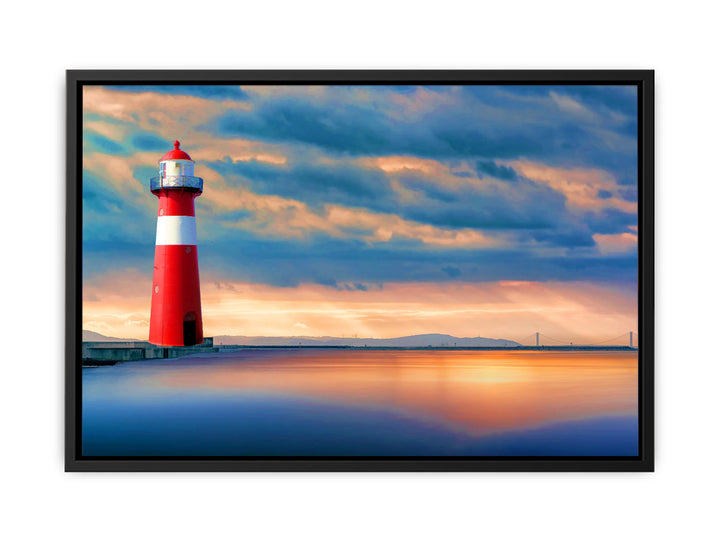 Lighthouse Sunset  Painting 