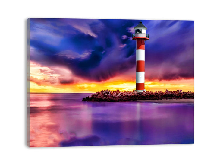 Beautiful Lighthouse Painting 