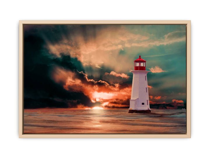 Vinatge Lighthouse Painting 2 