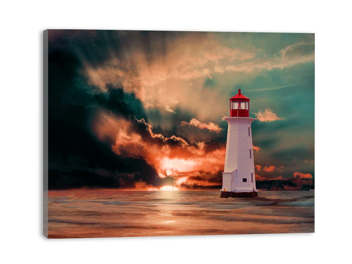 Vinatge Lighthouse Painting 2 