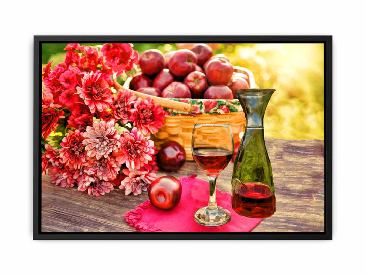 Apples and Wine Painting 