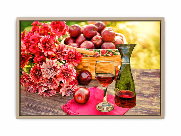 Apples and Wine Painting 
