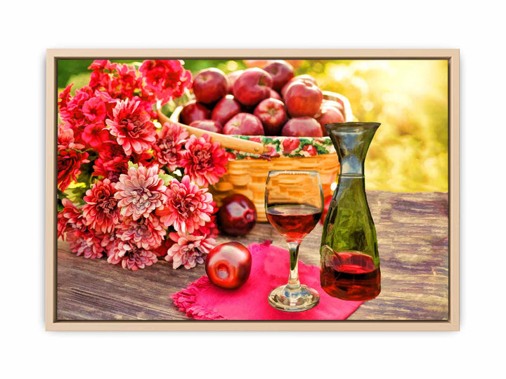 Apples and Wine Painting 
