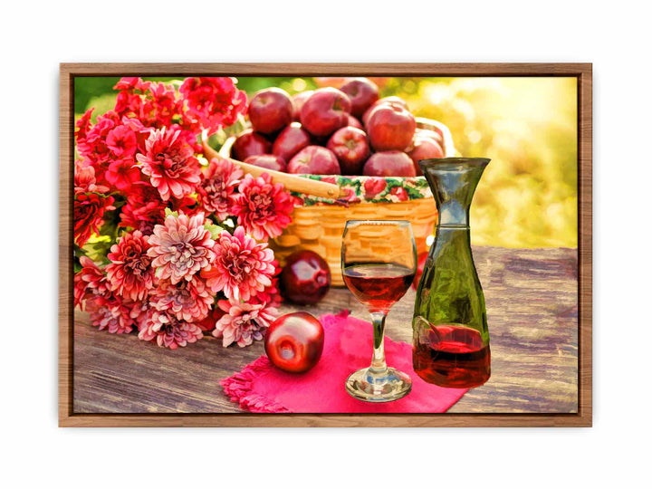 Apples and Wine Painting 