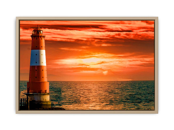 Sea Lighthouse Painting 
