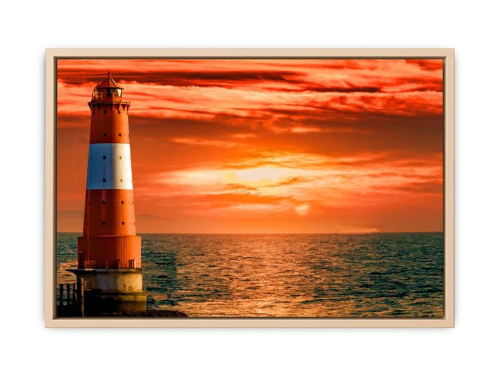Sea Lighthouse Painting 