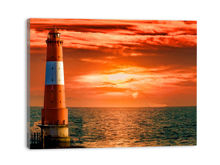Sea Lighthouse Painting 