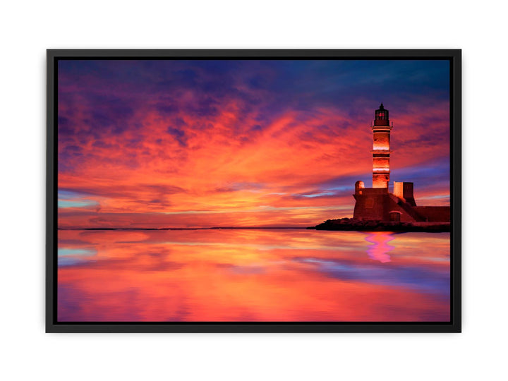 Yellow Lighthouse Painting 