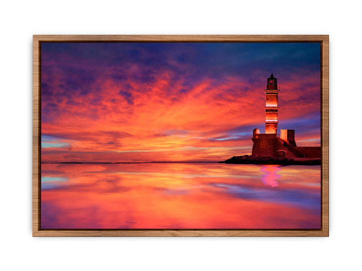 Yellow Lighthouse Painting 