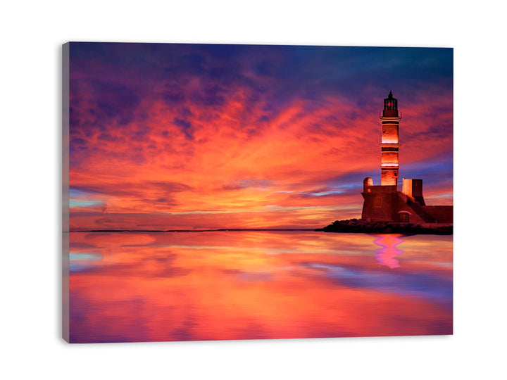 Yellow Lighthouse Painting 