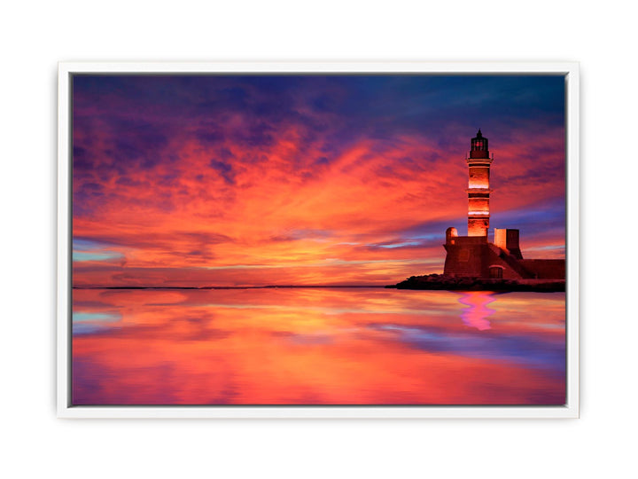 Yellow Lighthouse Painting 