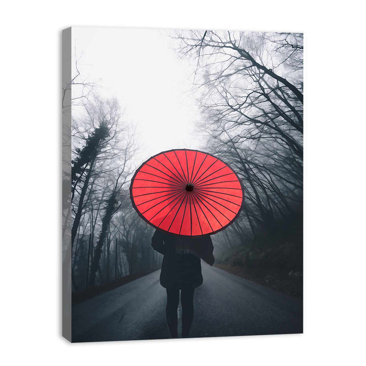 Way to Home Umbrella Painting 