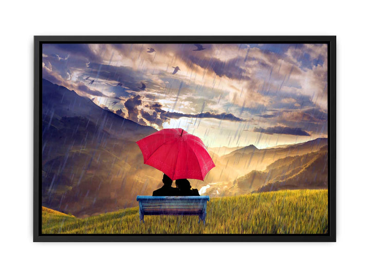 Red Umbrella Painting 