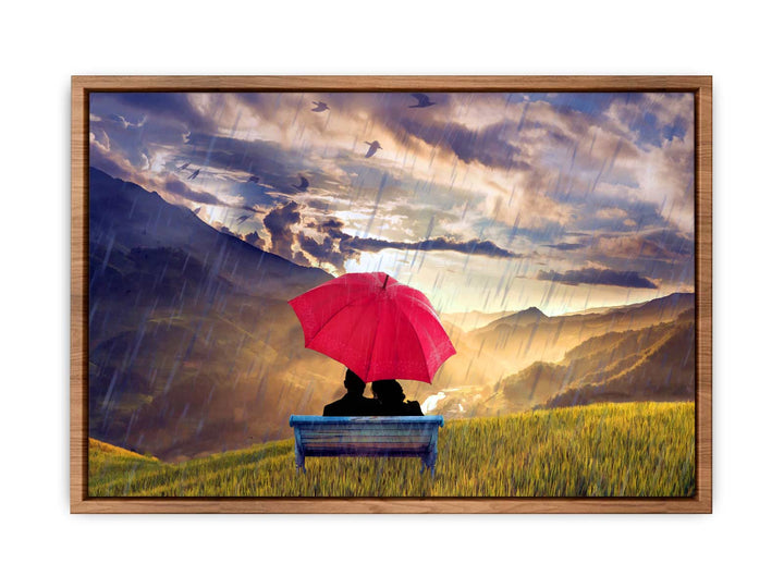 Red Umbrella Painting 