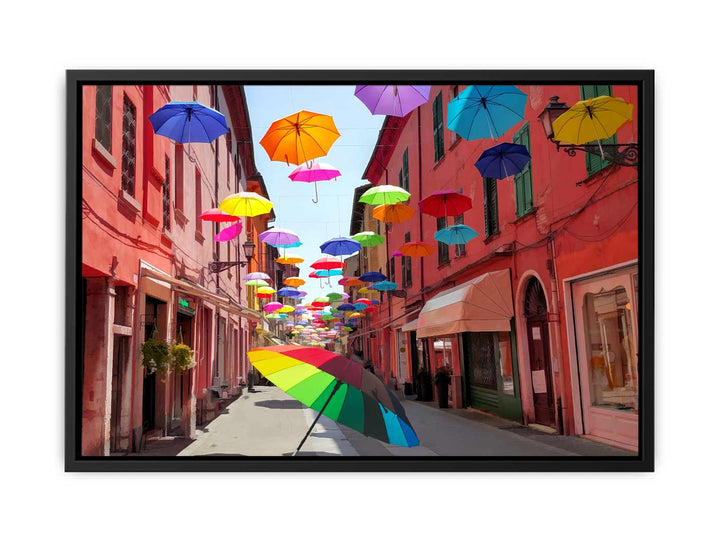 Colorfull Umbrella Painting 