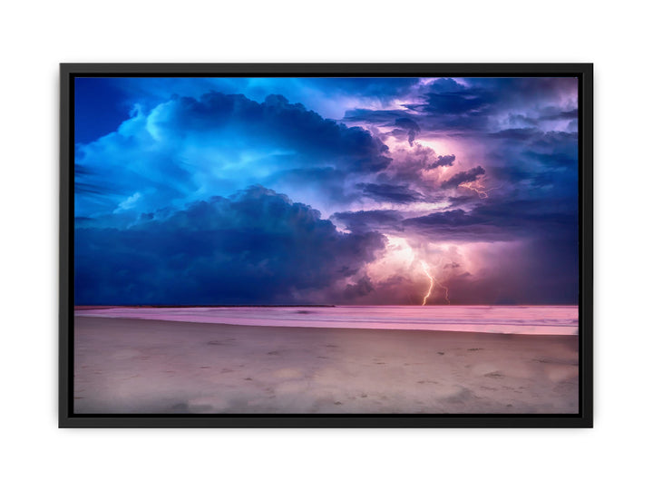 Lightining Ocean Painting 