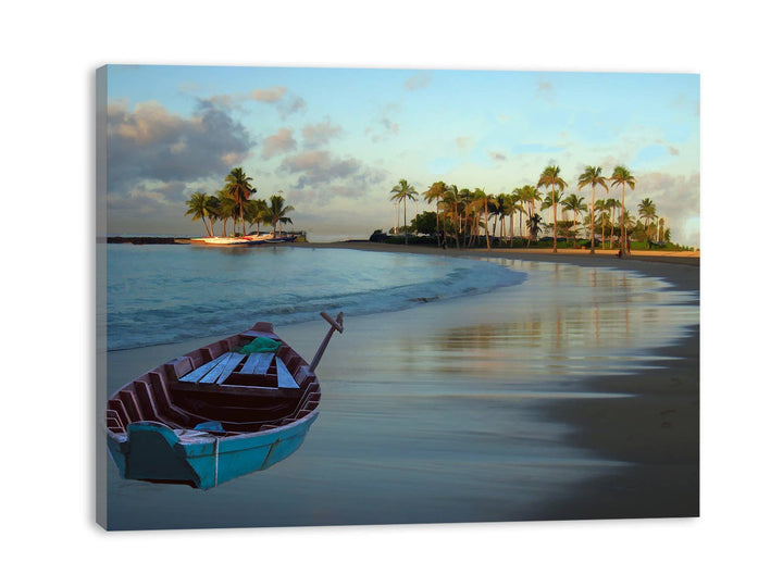 Beach  Trees  Painting 