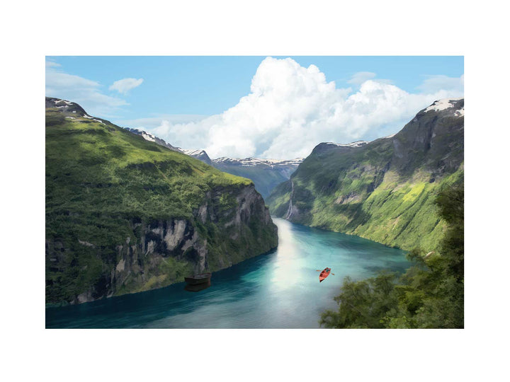 Mountain  River Painting