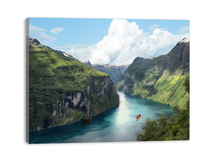 Mountain  River Painting 
