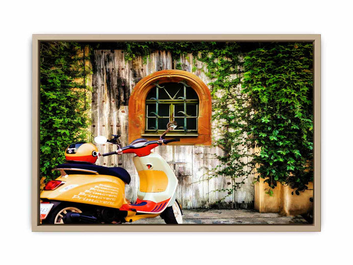 Vespa Scooter Painitng 