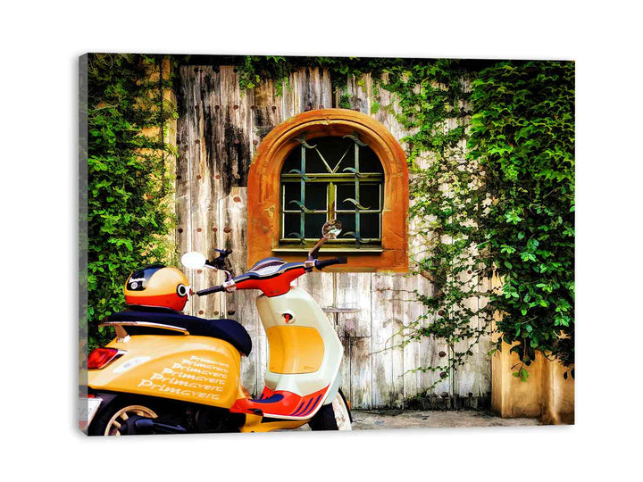 Vespa Scooter Painitng 