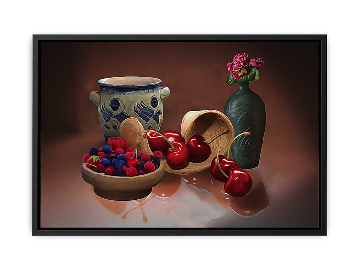 Cherry Still Life Painting 