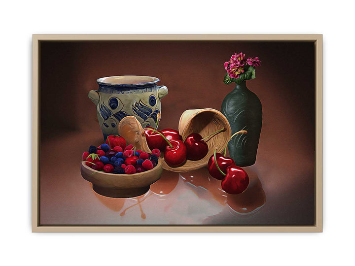 Cherry Still Life Painting 