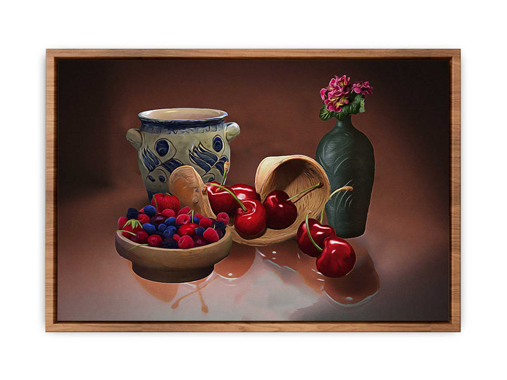 Cherry Still Life Painting 