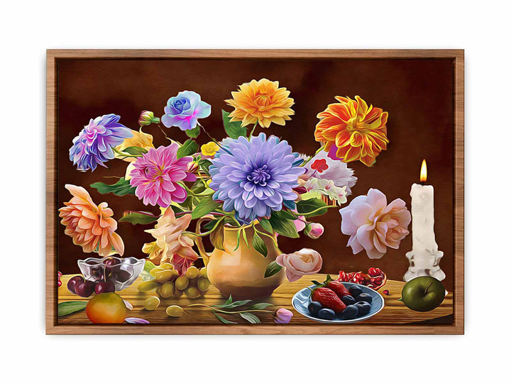 Vintage Flowers Painting 