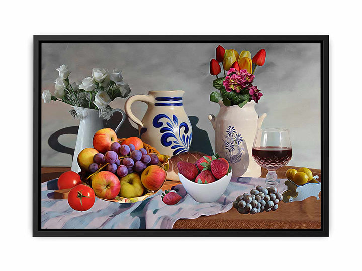 Still Life Grapes Painting 