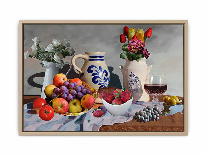 Still Life Grapes Painting 